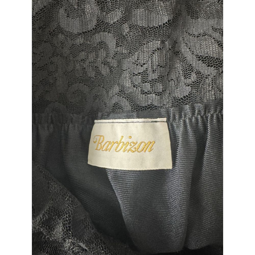 Vintage Barbizon Lace Nightgown Dress Slip Womens Miss Black Size M - Picture 7 of 9